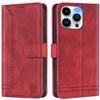 GoodcAcy Flip Wallet Case for iPhone 16 Pro Max, Leather, Red view 1