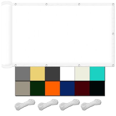 Waterproof Shade Sail 240 x 550 cm, White
