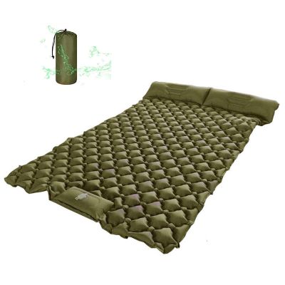 ISCBAFYX Ultralight Inflatable Double Sleeping Mat with Pillow