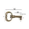 Holzando Furniture Mortise Lock with Key 0012Q-3015, Left, 25 mm Backset, 45 mm Stem Length view 2
