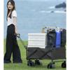 Gardlov Folding Utility Wagon with Wide Wheels for Garden, Beach and Outings, with Brake, Adjustable Handle, 100 kg Capacity, 75 L view 4