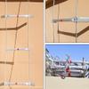 Emergency Fire Escape Rope Ladder for 3–10 Floors, Reusable Flexible Aluminum-Alloy Steel-Wire Ladder with Hooks, 65 ft/20 m view 3