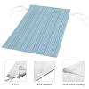 Outdoor Garden Flags, Welcome Flags, Soft Blue Striped Decorative Flag, 12 x 18 in, Double-Sided view 3