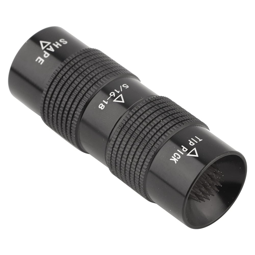 Shenruifa 4-in-1 Aluminum Cue Tip Repair Tool with Chalk Holder and Male/Female Joint Protectors, 23 x 63 mm