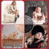 Duories 10 cm x 180 cm Fluffy Faux Fur Trim, Faux Fur Fabric Ribbon for Sewing, Clothing and Christmas Decor, Coffee view 3
