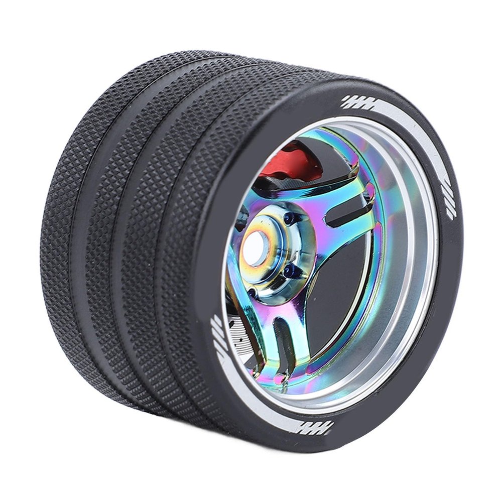 Aluminum RC Transmitter Steering Wheel, Replacement for 4PX/7PX/10PX (Colorful)