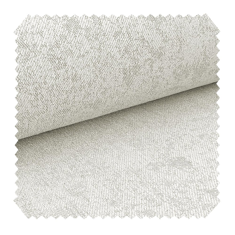 novely Clearance KAMEN Melange Upholstery Fabric with Subtle Shimmer, 1 Linear Meter | Color: 01 White-Gray