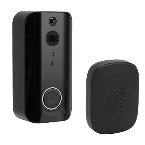 Denash 1080P Wireless Video Doorbell Camera with 2-Way Talk, PIR Motion Detection, IR Night Vision, Voice Changer, 4000 mAh, for Seniors