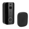 Denash 1080P Wireless Video Doorbell Camera with 2-Way Talk, PIR Motion Detection, IR Night Vision, Voice Changer, 4000 mAh, for Seniors view 1