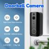 Denash 1080P Wireless Video Doorbell Camera with 2-Way Talk, PIR Motion Detection, IR Night Vision, Voice Changer, 4000 mAh, for Seniors view 2