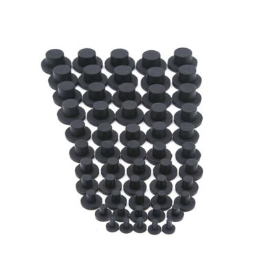 Rubber Grommets and Round Stoppers, 10-Pack, T-Type, 6 mm (12.5 mm)