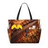 SSIMOO Dinosaur-Pattern Beach Bag, Black, One Size view 1