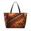 SSIMOO Dinosaur-Pattern Beach Bag, Black, One Size view 3