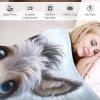 Donkey Plush Flannel Throw Blanket, Soft Fleece, Warm, Easy-Care, Durable, 100 x 130 cm view 3