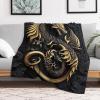 PAZZK Dragon Blanket, Fluffy & Super Soft Flannel Fleece Throw, 130 x 150 cm view 2