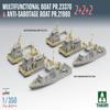 TAKOM 1:350 Multifunctional Boat Pr.23370 & Sabotage Boat Pr.21980 Model Kit, 2+2 (6 Ships Included) view 2