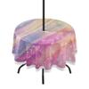 JUMBEAR Round Tablecloth with Umbrella Hole and Zipper, Waterproof, 152.4 cm, 7 Colors view 1