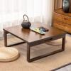 GWWBD Multifunctional Folding Low Bamboo Table, Japanese-Style Square Tea Table with Folding Legs, Household Folding Table, Small Dining Table, Children's Art Table (Size: 70 x 70 x view 1