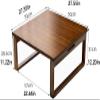 GWWBD Multifunctional Folding Low Bamboo Table, Japanese-Style Square Tea Table with Folding Legs, Household Folding Table, Small Dining Table, Children's Art Table (Size: 70 x 70 x view 2