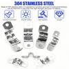 Unifizz 12 mm Rigid Conduit Strap, 2-Hole U-Bracket, Cable Clamp, 304 Stainless Steel, 20-Pack view 3