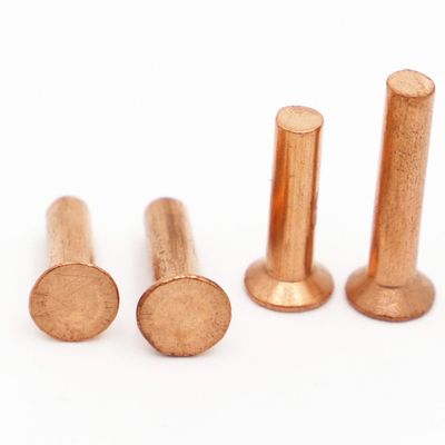 1–50 pcs Copper Countersunk Solid Rivets M2.0–M8 (M2, 50 pcs, 35 mm)
