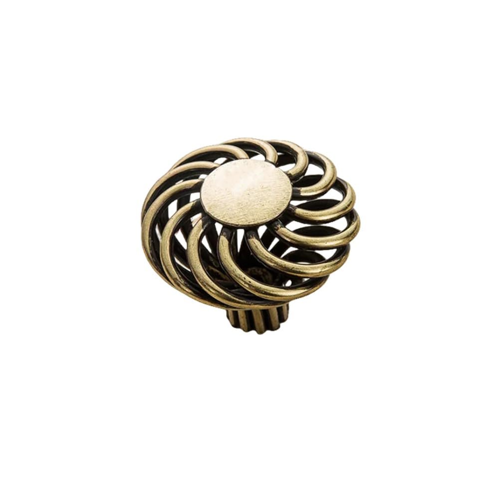 CSHWXY Bronze Cabinet Handles, Hollow Birdcage Handles, Drawer Knobs, Wardrobe Pulls, Furniture Handles, Single-Hole, A