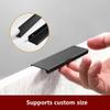 CSHWXY Cabinet Handles, Drawer Knobs, Black/Silver, Concealed Stainless Steel, 150 mm view 3