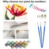Abstract Tulip Paint by Numbers DIY Kit, 80 x 110 cm, Unframed view 3