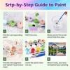 Abstract Tulip Paint by Numbers DIY Kit, 80 x 110 cm, Unframed view 4