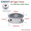 S3M 35-Tooth AF-Type Timing Pulley for 10 mm Wide S3M Synchronous Belt, 6 mm Bore, 3-Pack view 2