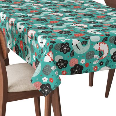 HEKO PANELS Washable Tablecloth, Koi Carp, 140 x 110 cm