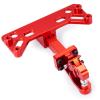 AXSPEED Aluminum Tow Hook and Shackle for Axial SCX6 AXI05000 1:6 RC Car, Red view 3