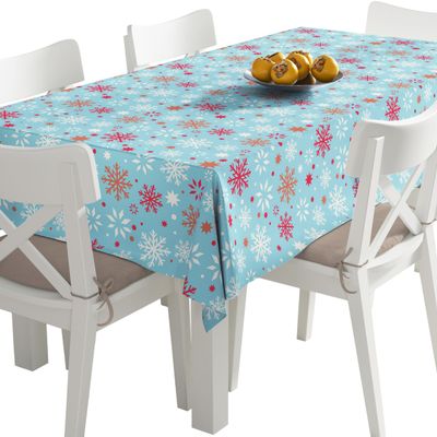 HEKO PANELS Washable Tablecloth, Snowflakes, 140 x 450 cm
