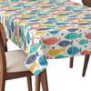 HEKO PANELS Washable Tablecloth, Colorful Fish, 140 x 500 cm view 1