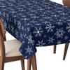 HEKO PANELS Washable Tablecloth, Winter Snowflakes, 55 x 43 in view 1