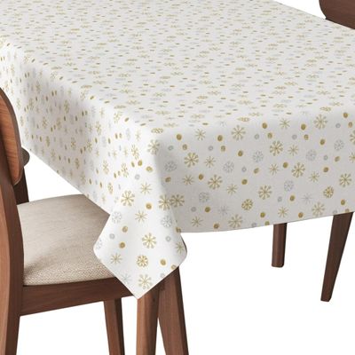 HEKO PANELS Washable Tablecloth, Snowflakes, 140 x 450 cm