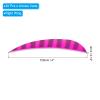 PATIKIL 20-Pack 4-Inch Arrow Feathers, Pink Turkey Feather Right-Wing Fletching view 2