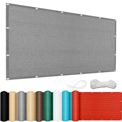 Shade Sail with Ropes, 55 x 150 cm, Light Gray