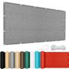 Shade Sail with Ropes, 55 x 150 cm, Light Gray view 1