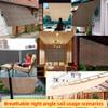 Shade Sail with Ropes, 55 x 150 cm, Light Gray view 2