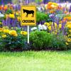 Geroclonup Sign with Metal Stake, 11.7 x 15.2 cm, Durable Aluminum Sign for Outdoor Use, Waterproof Yard Decoration view 3