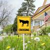 Geroclonup Sign with Metal Stake, 11.7 x 15.2 cm, Durable Aluminum Sign for Outdoor Use, Waterproof Yard Decoration view 4