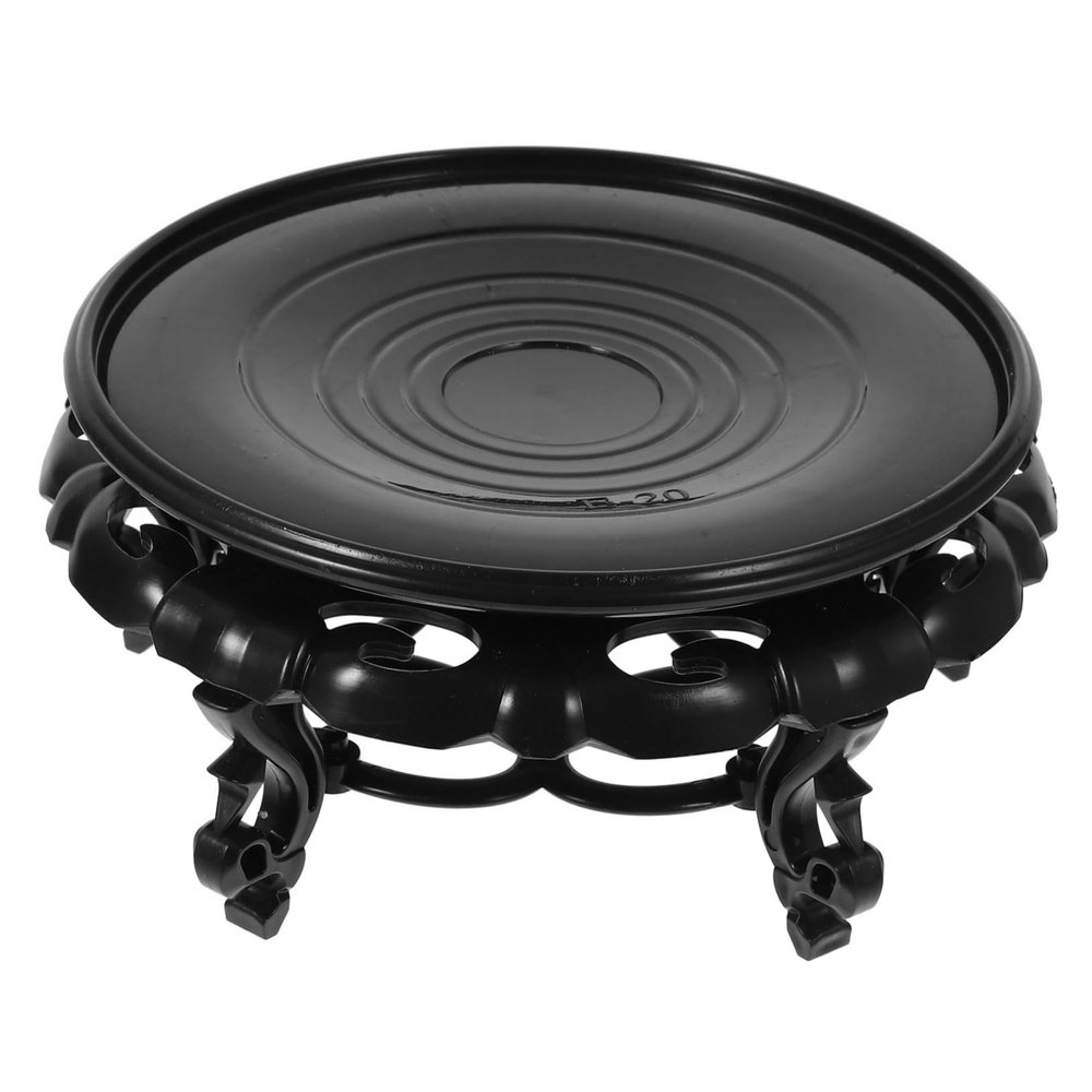 Luxshiny Round Resin Plant Stand for Pots and Vases