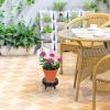 Luxshiny Round Resin Plant Stand for Pots and Vases view 4