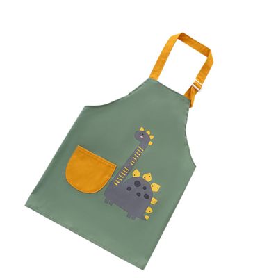 CAXUSD Children's Painting Apron with Pocket and Adjustable Neck Strap, Washable