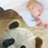 Flannel Fleece Blanket with 3D Panda Pattern, Lightweight, Super Soft Plush Sofa Blanket, 130 x 150 cm view 4