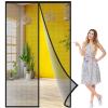 Magnetic Fly Screen Door 245 x 260 cm, Automatic Closing, No-Drill Insect Curtain for Balcony and Patio Doors, Reinforced, Black view 1