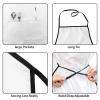 Oudrspo Adorable Sloth Print Angel Wing Apron with Pockets view 3