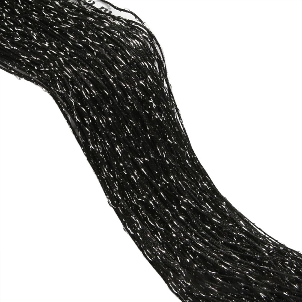 Beaded Door Curtain, Black