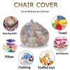 Odot Bean Bag Cover for Teens and Adults, Unfilled Polyester Cover, Green, 70 x 80 cm view 4